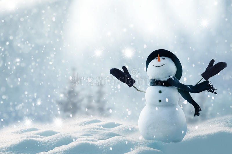 merry-christmas-happy-new-year-greeting-card-copy-space-snowman-standing-winter-landscape-snow-82233888